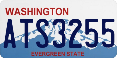 WA license plate ATS3255