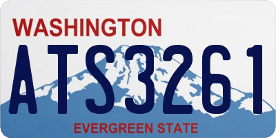 WA license plate ATS3261