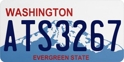 WA license plate ATS3267