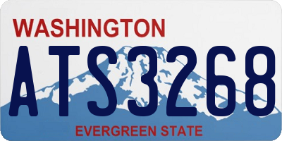 WA license plate ATS3268