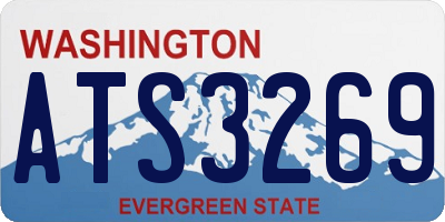 WA license plate ATS3269