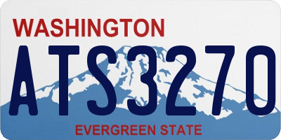 WA license plate ATS3270