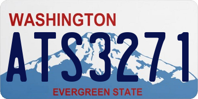 WA license plate ATS3271