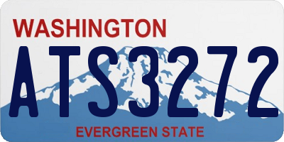 WA license plate ATS3272