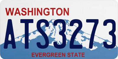 WA license plate ATS3273