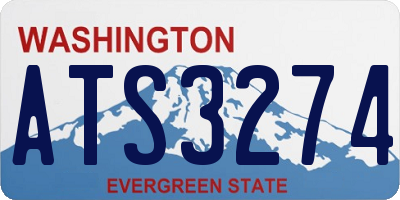 WA license plate ATS3274