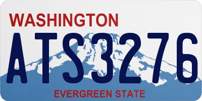 WA license plate ATS3276