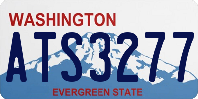 WA license plate ATS3277