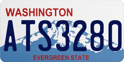 WA license plate ATS3280