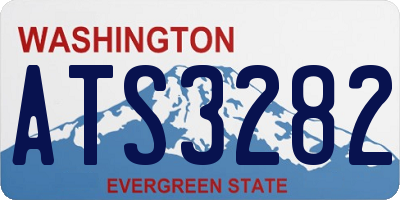 WA license plate ATS3282