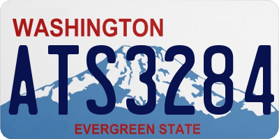 WA license plate ATS3284