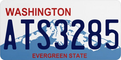 WA license plate ATS3285
