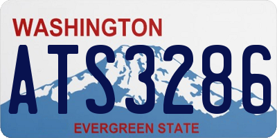 WA license plate ATS3286