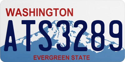 WA license plate ATS3289