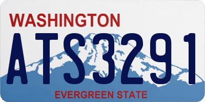 WA license plate ATS3291