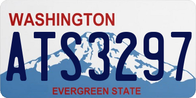 WA license plate ATS3297