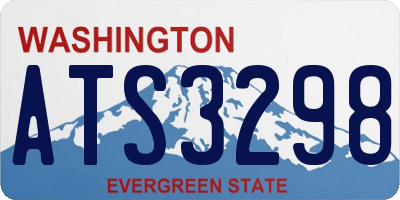 WA license plate ATS3298