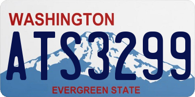 WA license plate ATS3299