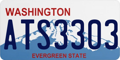WA license plate ATS3303