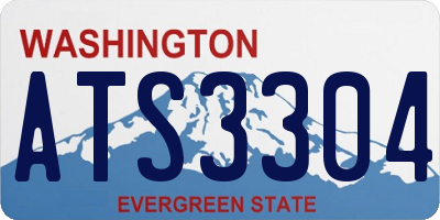 WA license plate ATS3304