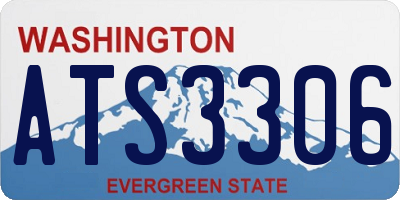 WA license plate ATS3306
