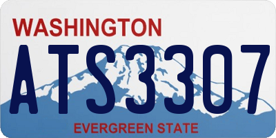 WA license plate ATS3307