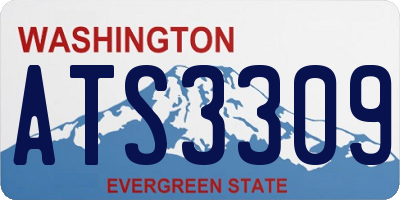 WA license plate ATS3309
