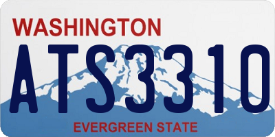 WA license plate ATS3310