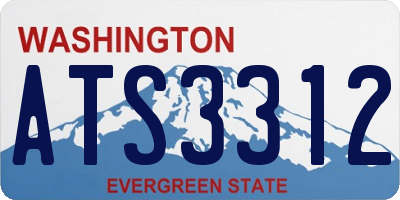 WA license plate ATS3312