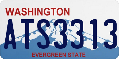 WA license plate ATS3313