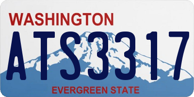 WA license plate ATS3317
