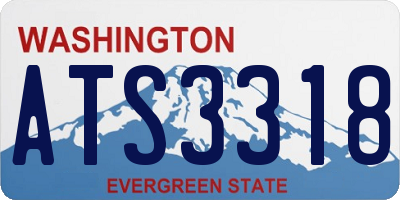 WA license plate ATS3318