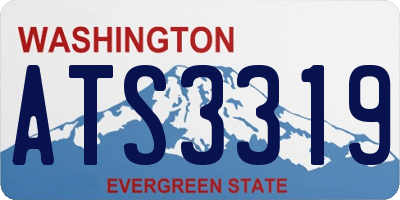 WA license plate ATS3319