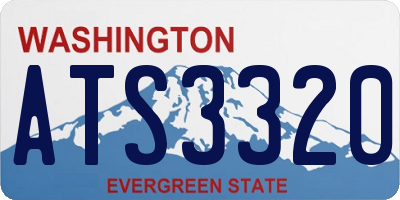 WA license plate ATS3320