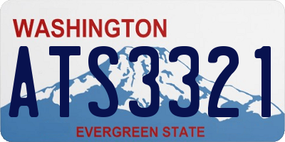 WA license plate ATS3321
