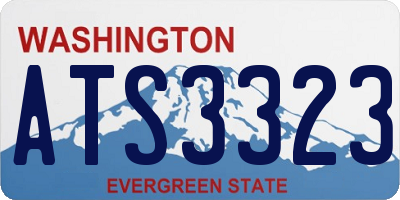 WA license plate ATS3323