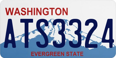 WA license plate ATS3324