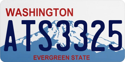 WA license plate ATS3325