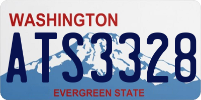 WA license plate ATS3328