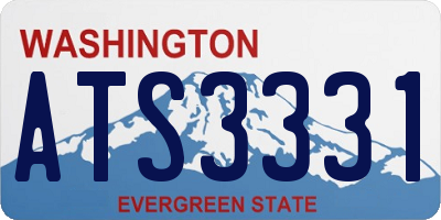 WA license plate ATS3331