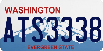 WA license plate ATS3338