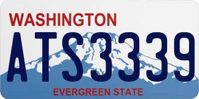 WA license plate ATS3339