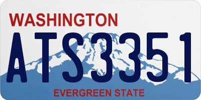 WA license plate ATS3351