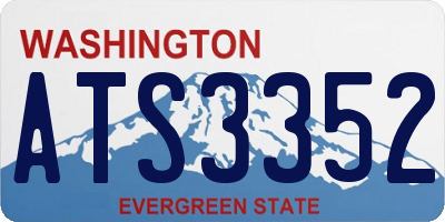 WA license plate ATS3352