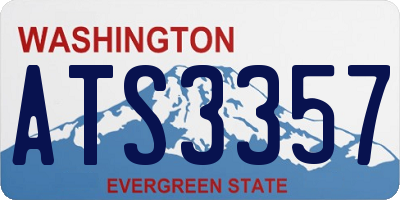 WA license plate ATS3357