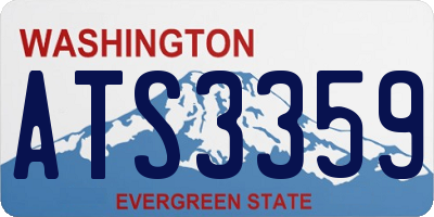 WA license plate ATS3359
