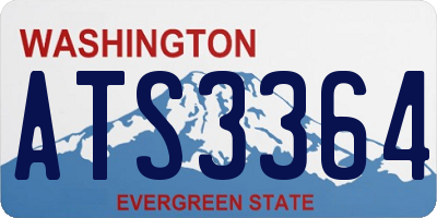 WA license plate ATS3364