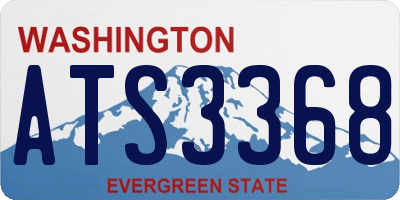 WA license plate ATS3368