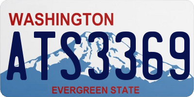 WA license plate ATS3369