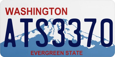 WA license plate ATS3370